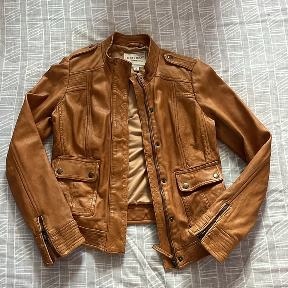 Lucky Brand Genuine Leather Jacket - Picture 1 of 9